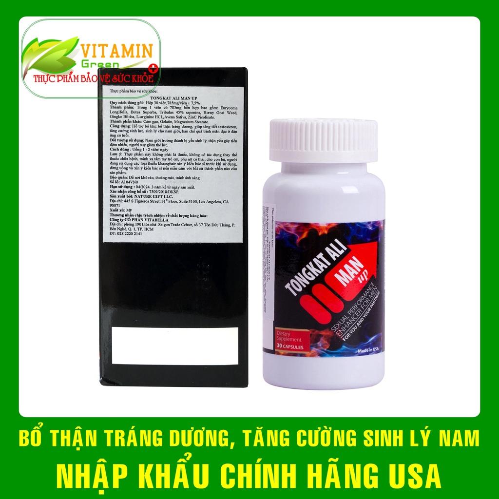 Tăng cường sinh lý nam TONGKAT ALI MEN UP Nature Gift giúp bổ thận tráng dương | Nhập khẩu chính hãng Mỹ