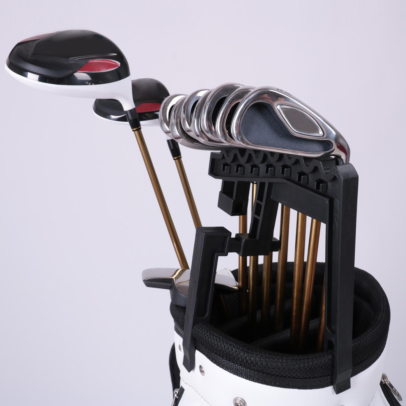 2x Durable Golf Club Organizers Clamp Holder Stand  Shafts Holder Accessory Tool for  Club Iron Driver  Sport Outdoor