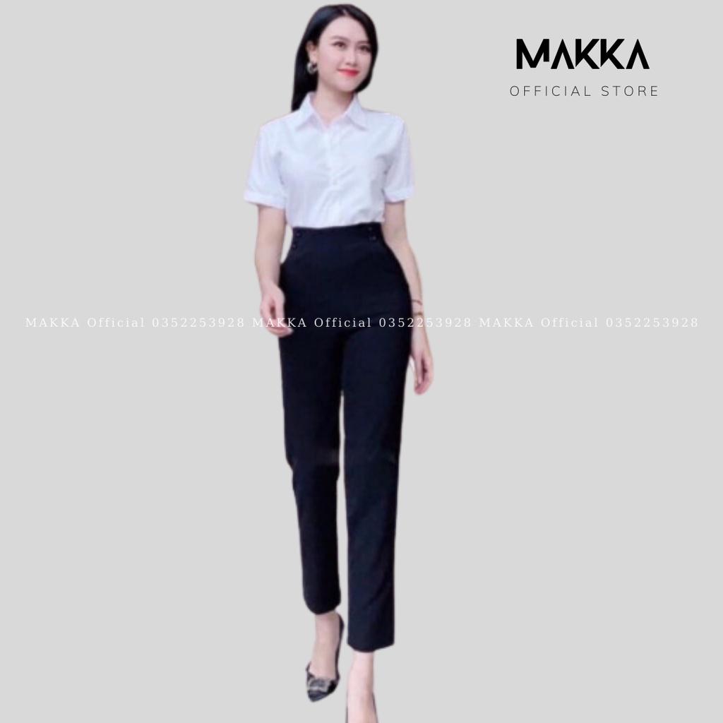 Quần baggy 4 khuy khóa lệ cạp cao siêu xinh thời trang 8332
