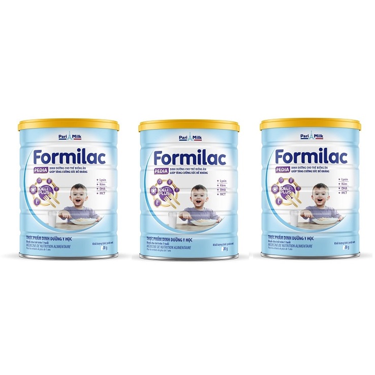 Bộ 3 Lon Sữa bột Formilac PEDIA (trên 1 tuổi) - 400g