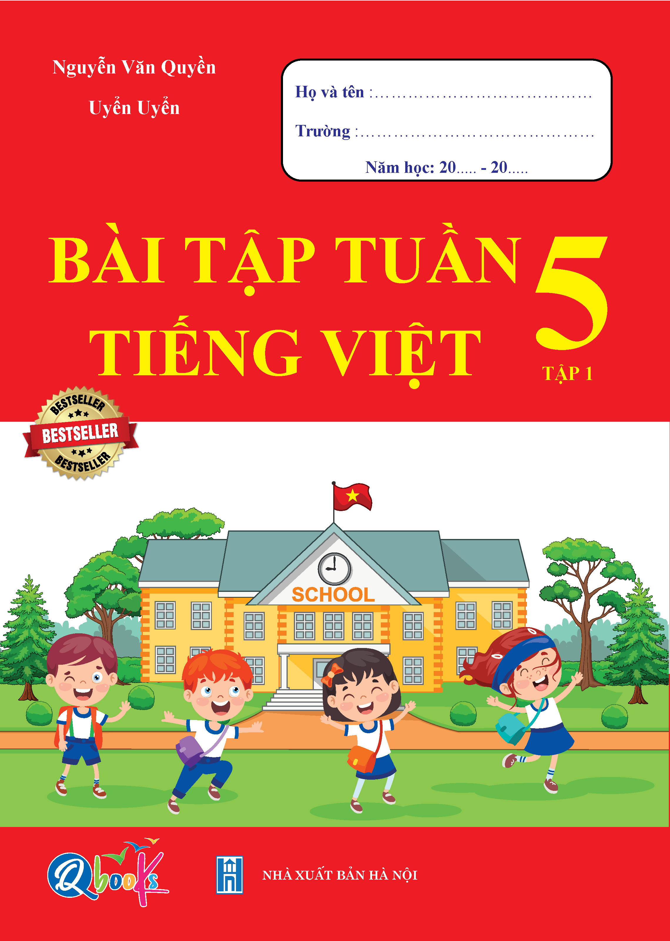 Combo Bài Tập Tuần và Đề Kiểm Tra - Toán và Tiếng Việt 5 - Học Kì 1 (4 cuốn)