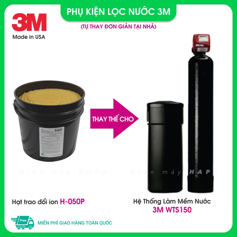 Máy Làm Mềm Nước 3M WTS150 Cho Biệt Thự, Villa, Nhà Phố... 3MWTS150 Chuyên Xử Lý Nước Cứng Nhập Khẩu Mỹ - Hàng Chính Hãng 3M