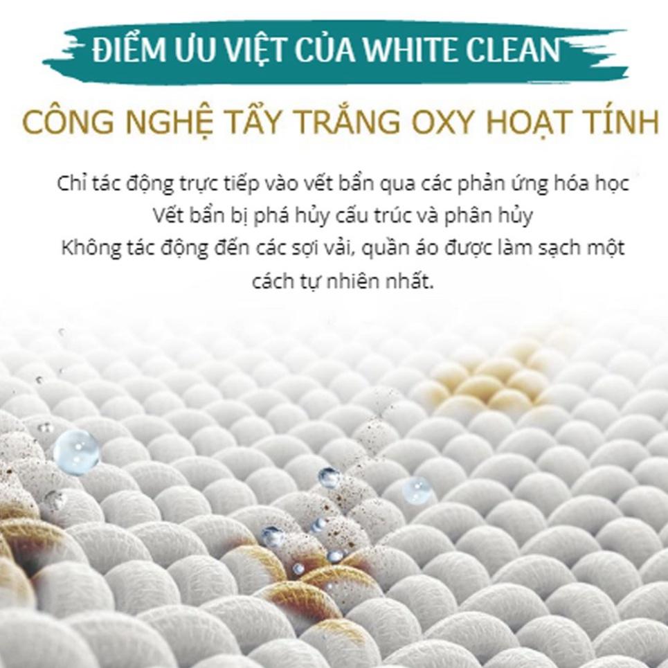 Tẩy trắng quần áo White Clean, Tẩy Mốc, Tẩy Ố Vàng Quần Áo - Dùng Cho Cả Vải Trắng Và Màu 500ml