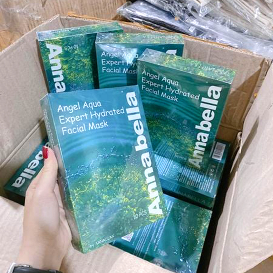 Hộp 10 miếng mặt nạ tảo biển Annabella Facial Mask cấp nước Thái Lan 10x25ml