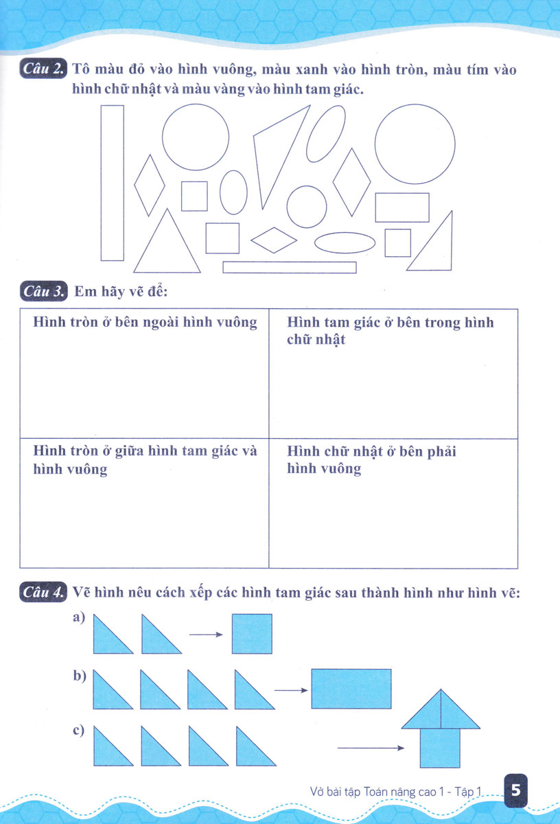 Vở Bài Tập Toán Nâng Cao Lớp 1 - Tập 1 (Theo Chương Trình GDPT Mới - ND)