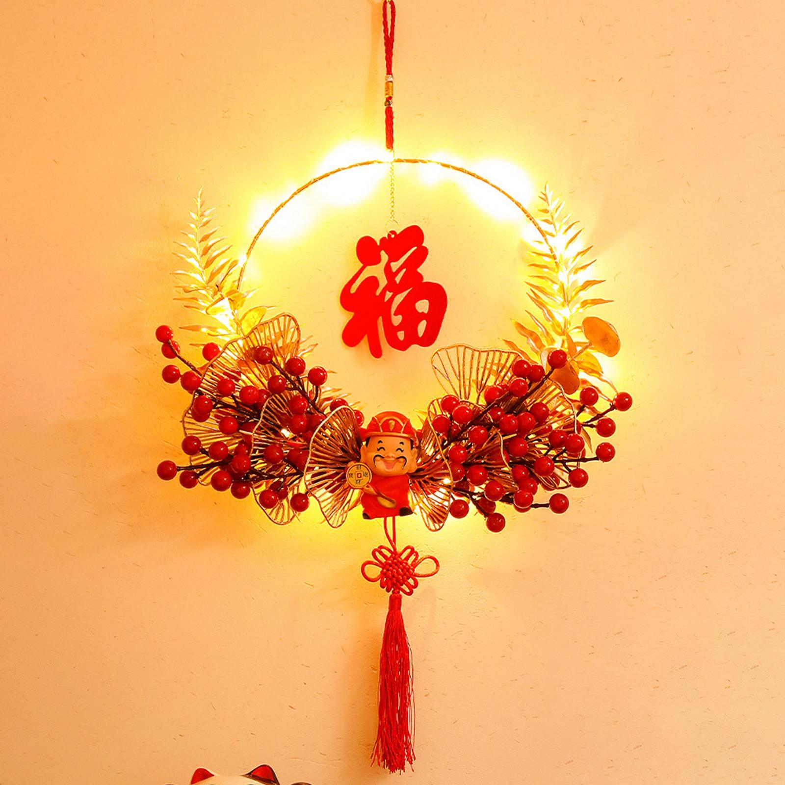 Chinese New Year Garland Home Decoration Scene Layout Door Hanging