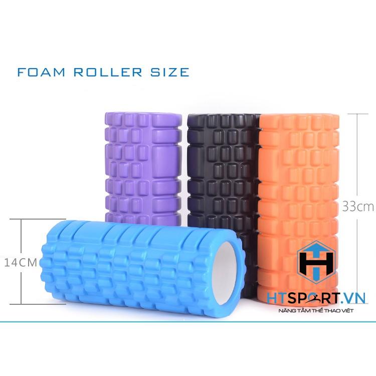 Con Lăn Foam Roller Massage, Dãn Cơ Tập Gym, Yoga Hàng Chuẩn Chính Hãng