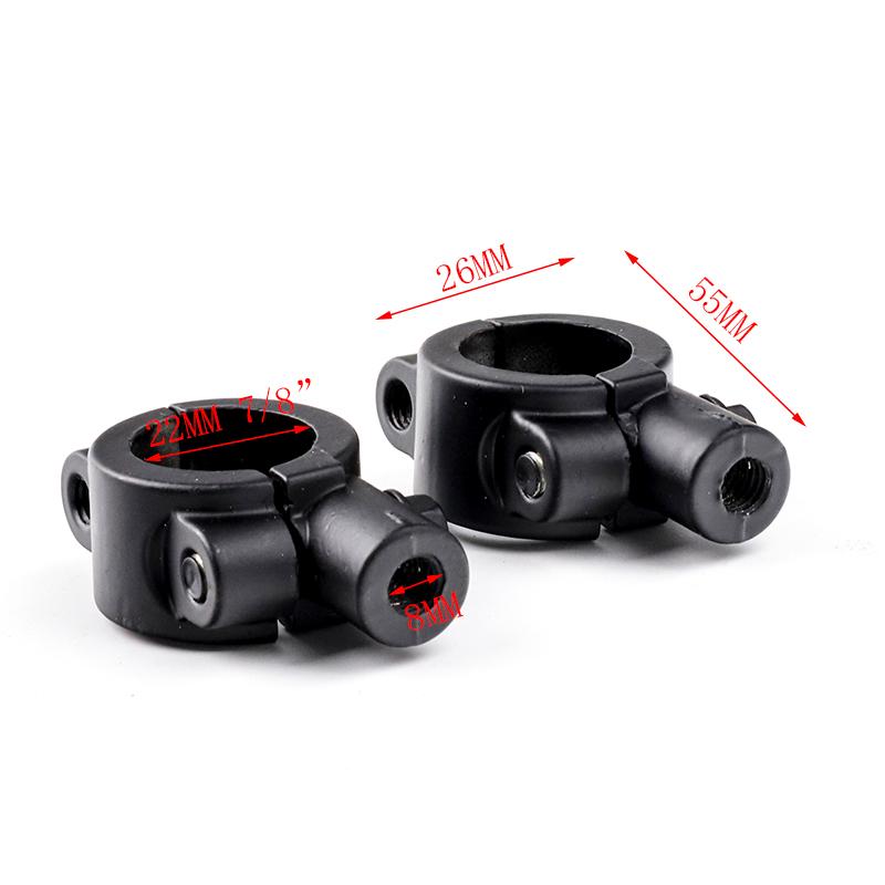 Xe tay ga điện 2 mảnh, xe đạp, xe máy, xe máy xuyên quốc gia, gương chiếu hậu, gương phản xạ quay có thể điều chỉnh Color: 1 Set C