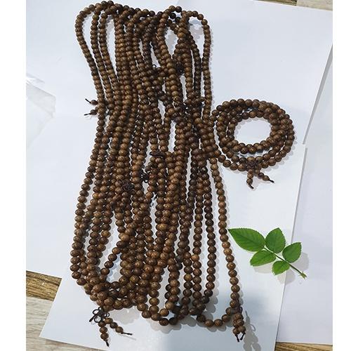 Vòng tay chuỗi gỗ vân 108 hạt 8li & 6li