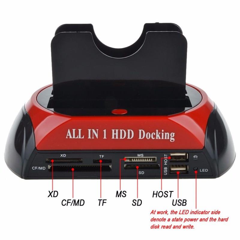 Đầu đọc ổ cứng SATA 3.5inh và 2.5inh và thẻ nhớ ,usb ALL IN ONE