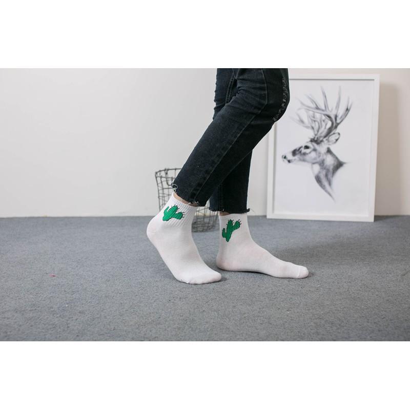 Tất nam nữ dạng cổ cao in hình Vintage - TAT02