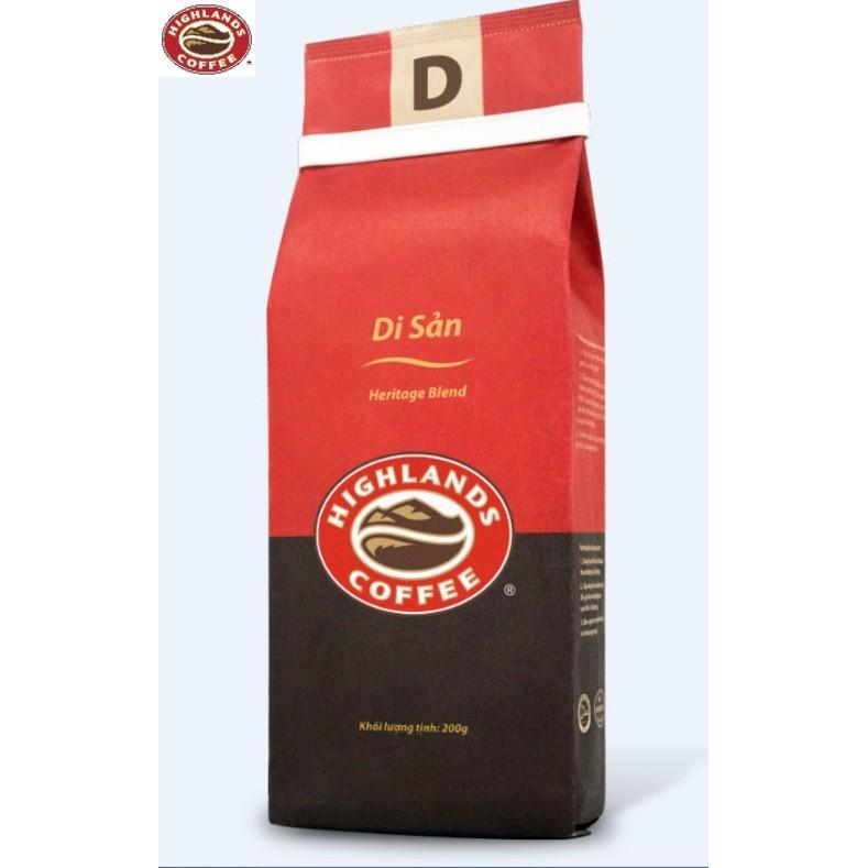 Thùng 12 gói Cà phê Rang xay Di sản Highlands Coffee 200g