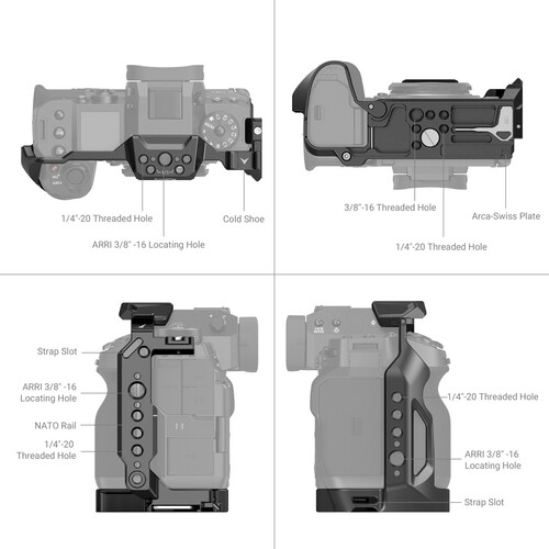 Khung Máy Ảnh SmallRig Cage for FUJIFILM X-H2S 3934 - Hàng Chính Hãng