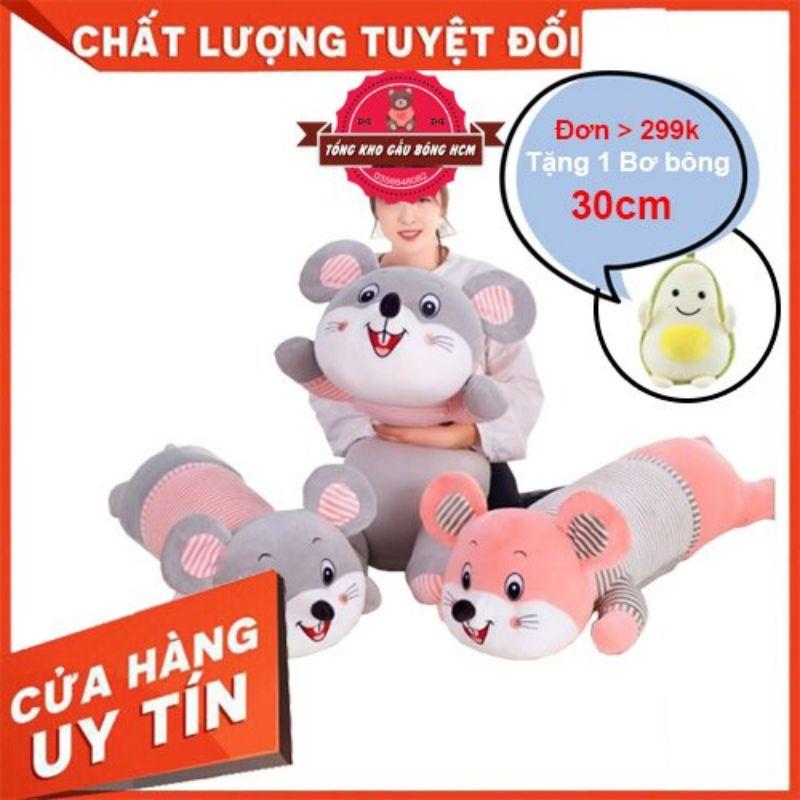 Gấu bông Chuột hamter nằm 2020 khổ 1m2 ( ảnh thật , vải cao cấp(