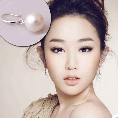 Bông tai ngọc nhân tạo tòng ten BHBT29