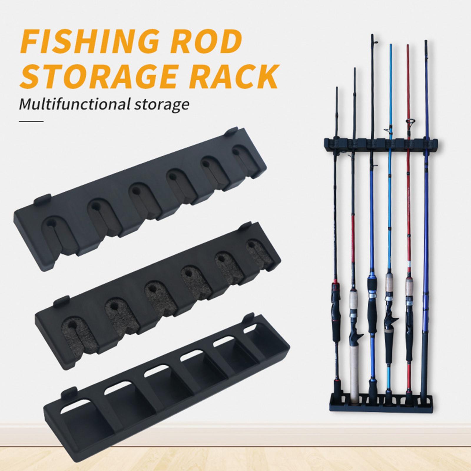 Fishing Rod Holder – Wall Mounted Fishing Rod Rack, Fishing Rod Fishing Pole Holder