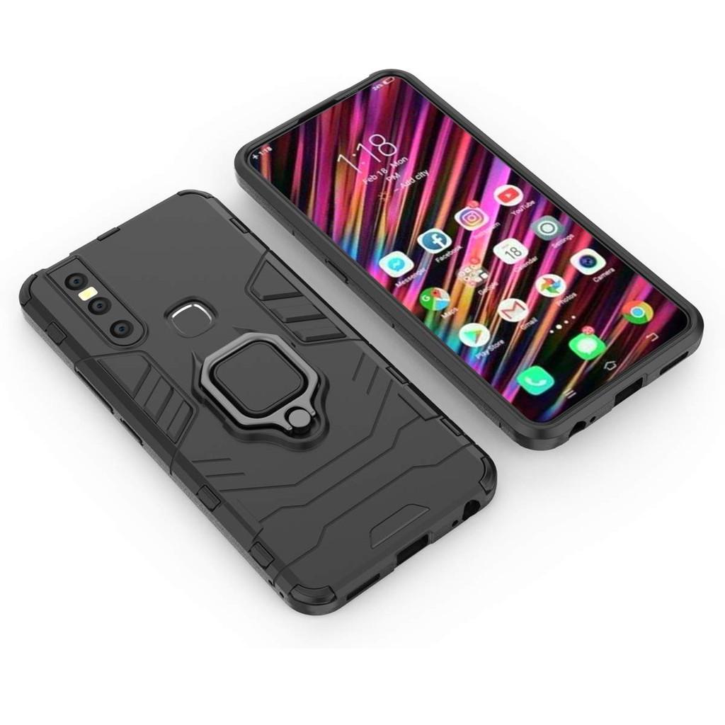 Ốp lưng cho Vivo V15 iron man chống sốc kèm nhẫn xoay chống xem video bảo vệ camera