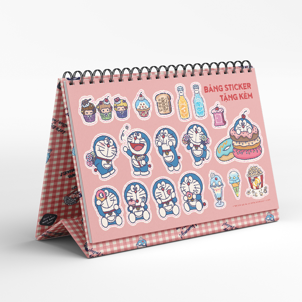 (Tặng Kèm Bảng Sticker) LỊCH ĐỂ BÀN DORAEMON 2025 – NXB Kim Đồng