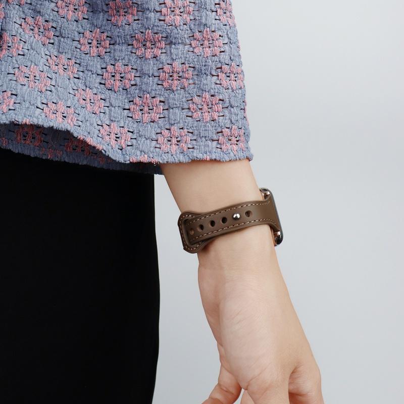 Dây Đeo Vải Da Thật Cao Cấp Hợp Thời Trang Cho Đồng Hồ Thông Minh Huami Amazfit Gts2e Gts2 Mini