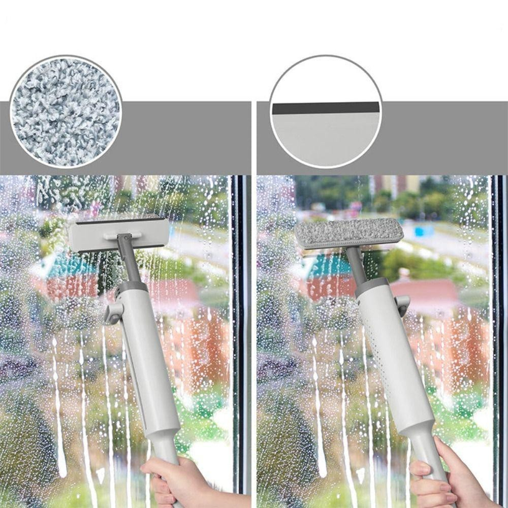 Cây Lau Nhà Tự Vắt Mini, Lau Bàn Bếp Cầm Tay, Lau Phòng Tắm Xe Hơi Nhỏ Gọn Tiện Lợi, Có Gạt Nước, Bản Chải Tháo Rời Giao Màu Ngẫu Nhiên