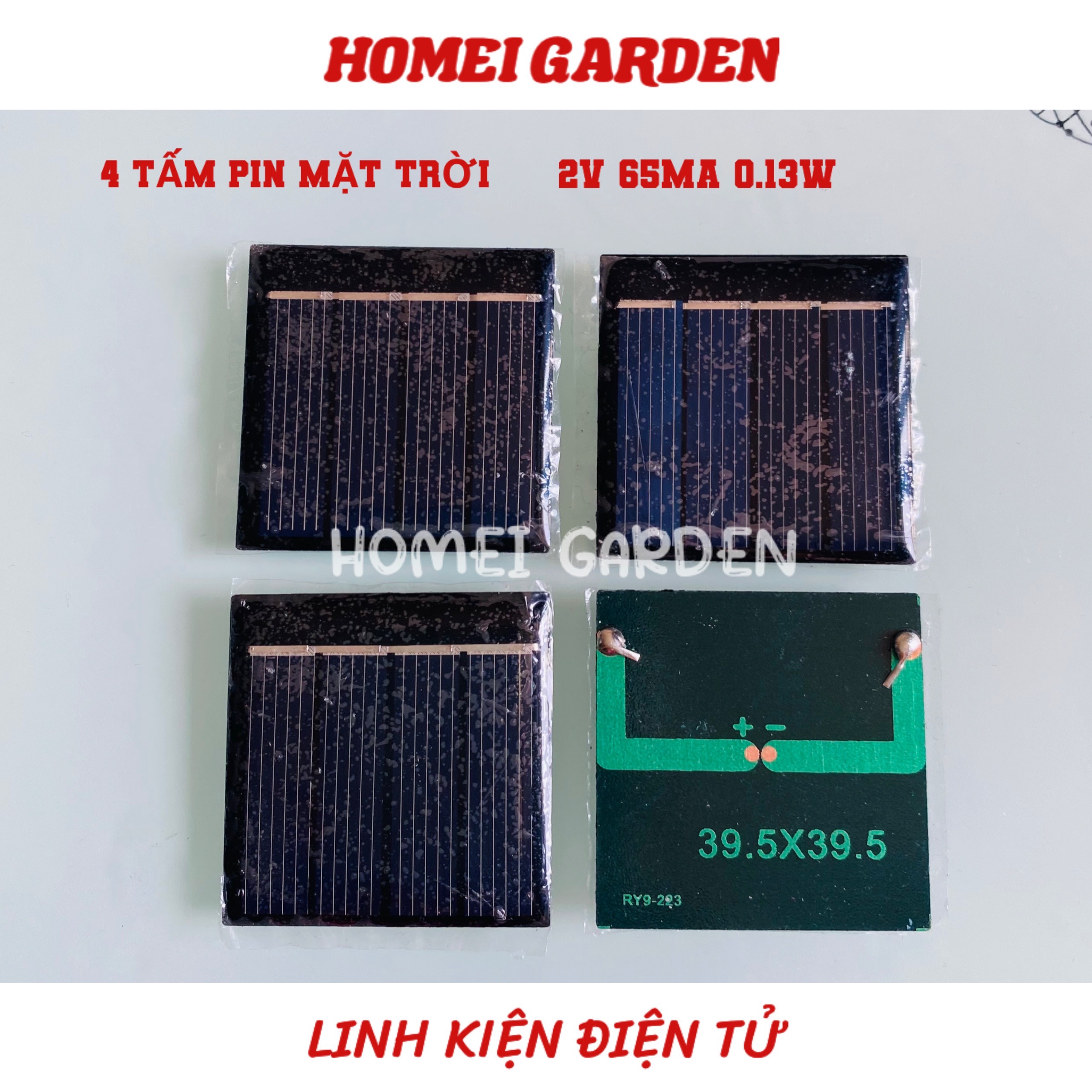 Tấm pin năng lượng mặt trời mini nạp điện 2V mới 100% dùng DIY thí nghiệm học tập solar panel mini - HM0498