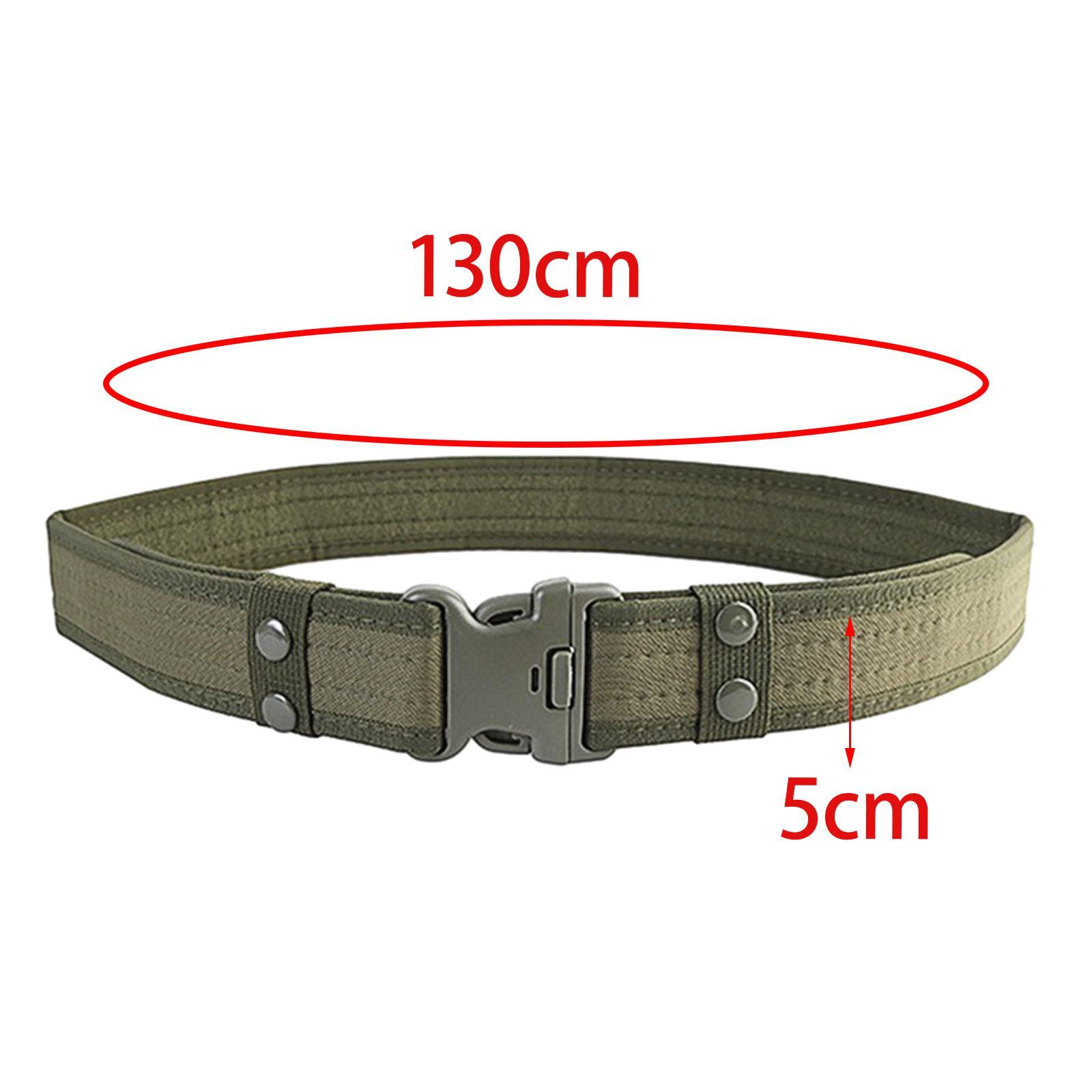 Men's Outdoor Belts Wear Resistant Outer Belt Waistband with Heavy Duty Quick Release Buckle for Leisure Sport Hiking Hunting