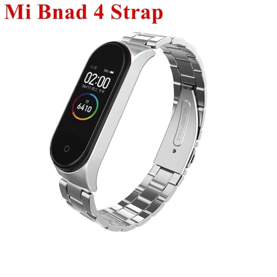 Dây đeo thay thế cho xiaomi miband 4 Kim Loại BT