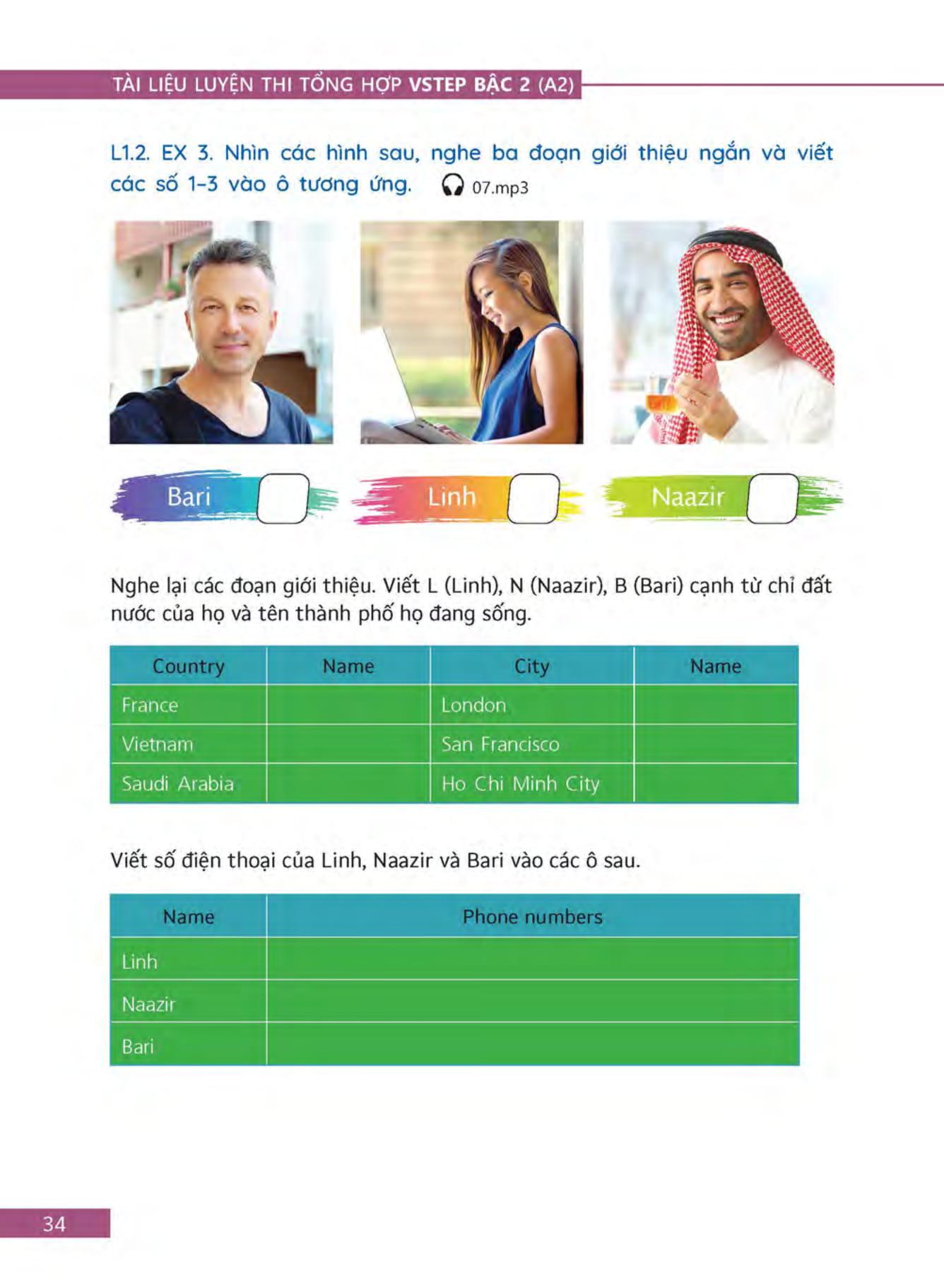 Sách Tài Liệu Luyện Thi Tổng Hợp VSTEP Bậc 2 (A2) - Khung Năng Lực Ngoại Ngữ Sáu Bậc Dùng Cho Việt Nam