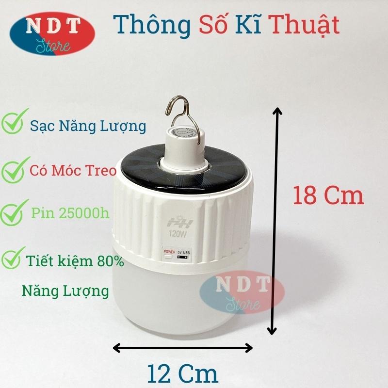 Bóng Đèn Led Tích Điện Và Sạc Năng Lượng Mặt Trời Có Điều Khiển Từ Xa Kèm Theo Sạc