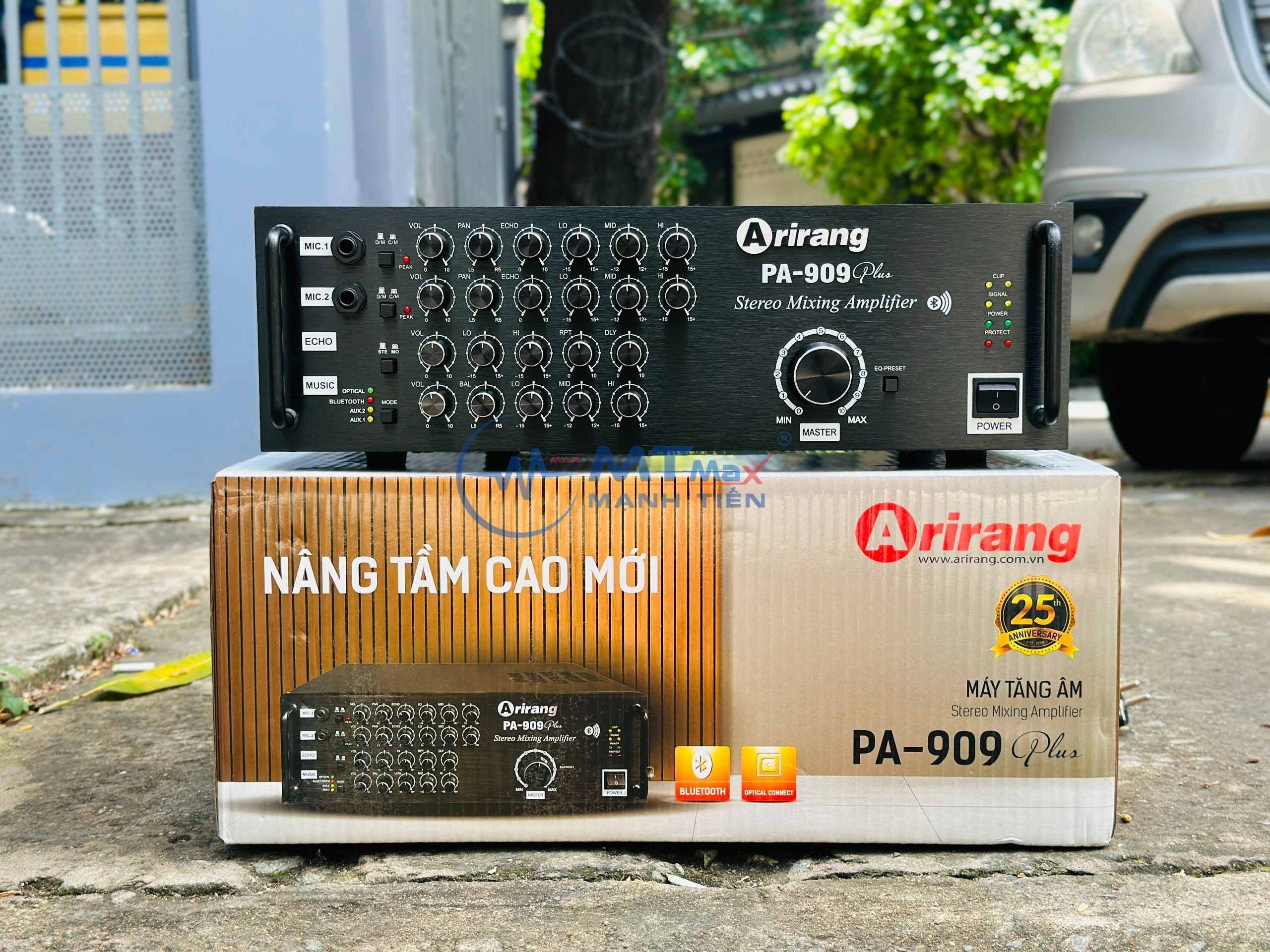 Amply Karaoke Arirang PA909 Plus - 2 Kênh Công Suất Lớn 500W Chuyên Dùng Hát Karaoke, Nghe Nhạc Hàng chính hãng