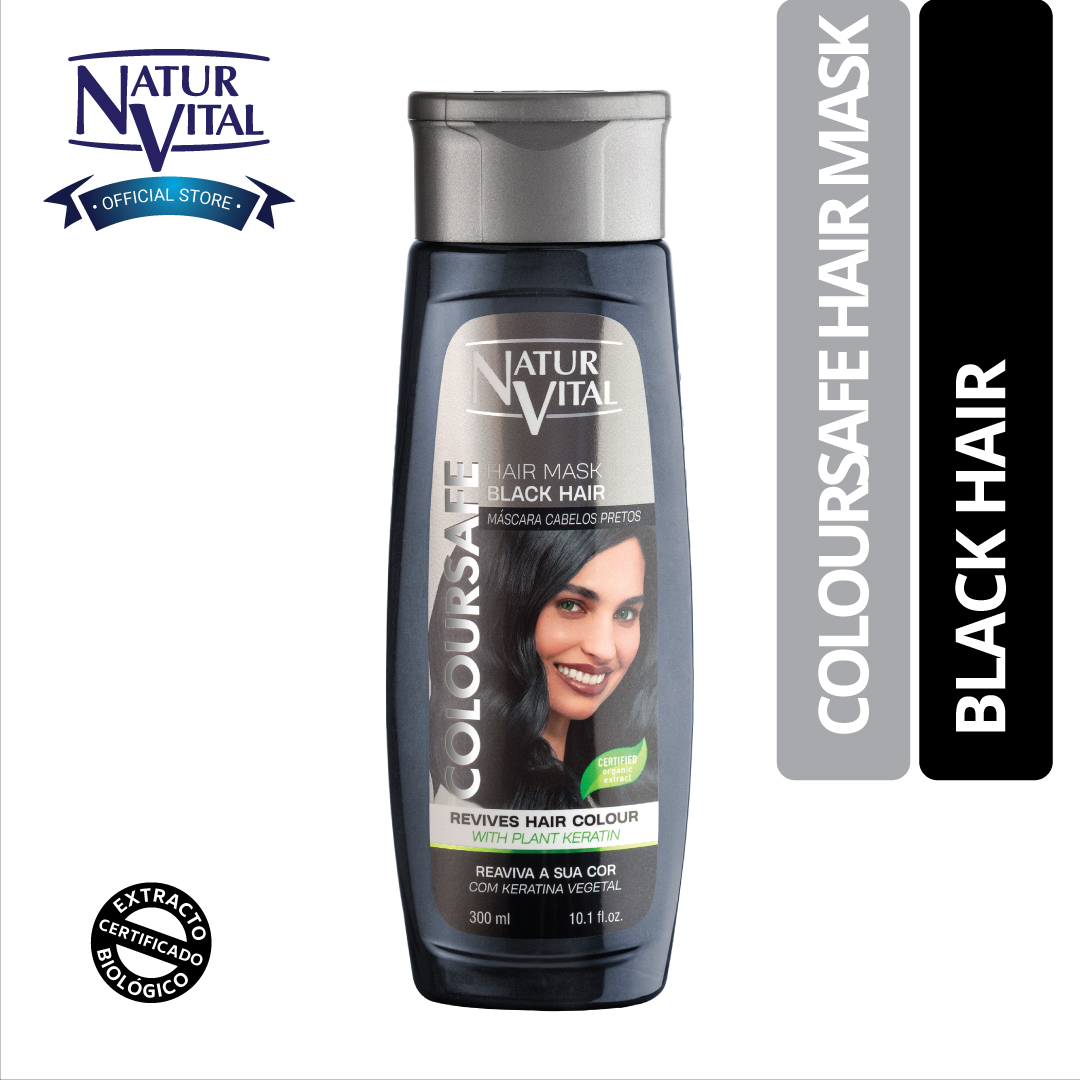 Mặt Nạ Tóc NaturVital Colour Henna Tăng Cường Độ Sáng Bóng, Làm Mềm Cấu Trúc Tóc & Giữ Màu Nhuộm Luôn Rực Rỡ - Màu Đen