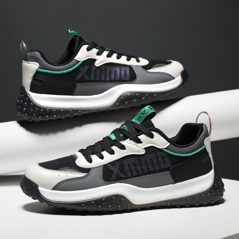 Giày Thể Thao Nam GEMI - Giày Sneaker Màu Trắng - Đen - Xám Trẻ Trung Năng Động - G5486