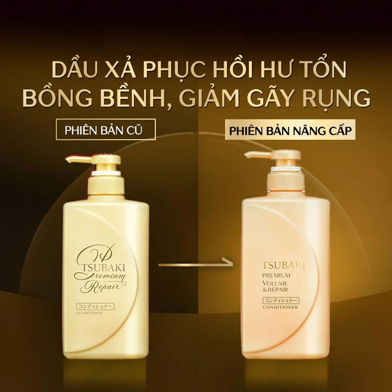 Dầu Xả Tsubaki Premium Repair Conditioner Phục Hồi Hư Tổn 490ml