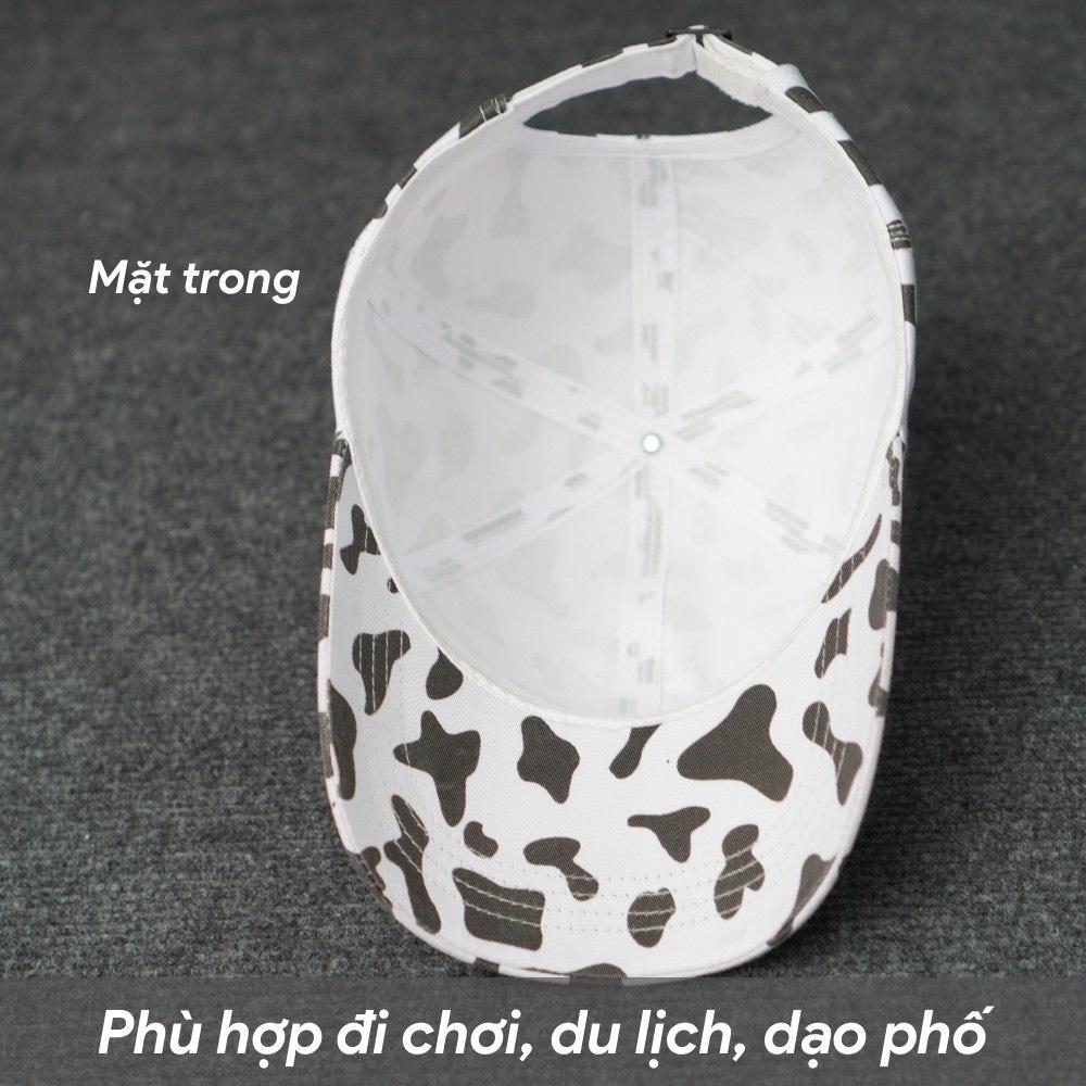 Nón kết họa tiết bò sữa unisex nón vành bucket bò sữa phong cách trẻ trung siêu cute K11 - babitrendy