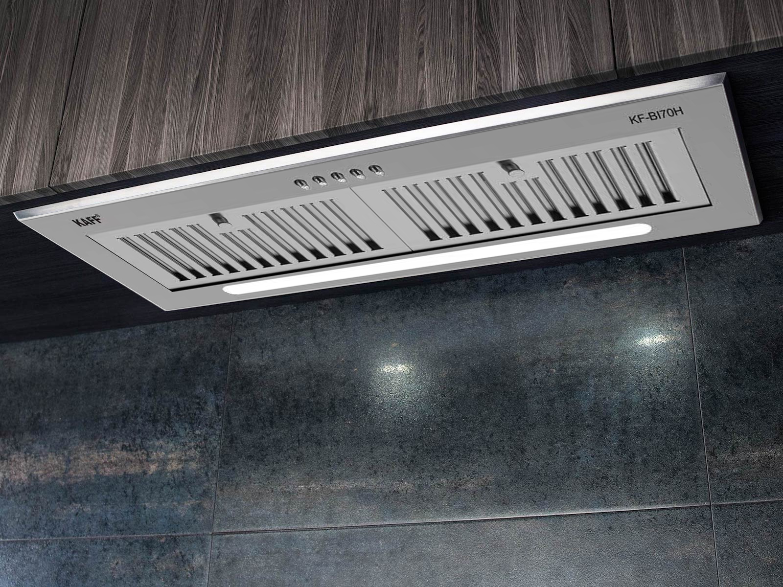 Máy hút mùi âm toàn phần mặt kính 700mm KAFF KF-BI70H - Hàng Chính Hãng