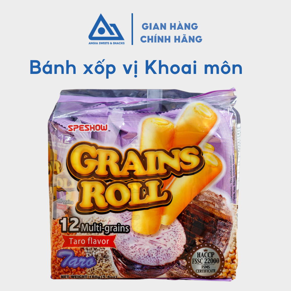 Bánh xốp 12 loại Hạt Speshow ăn vặt nhiều vị socola, trà xanh, phomai... 160g An Gia Sweets &amp; Snacks