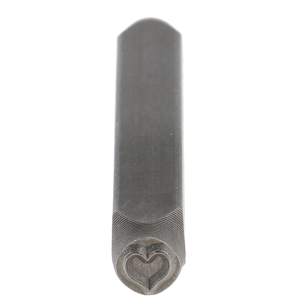 51Pcs Metal Stamping Blanks Heart Charms Pendants Tags Stamp Punch DIY Craft