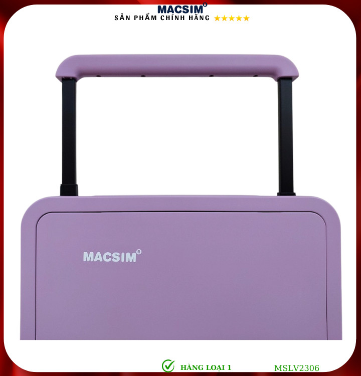 Vali cao cấp Macsim SMLV2306 cỡ 20 inch màu tím - Hàng loại 1