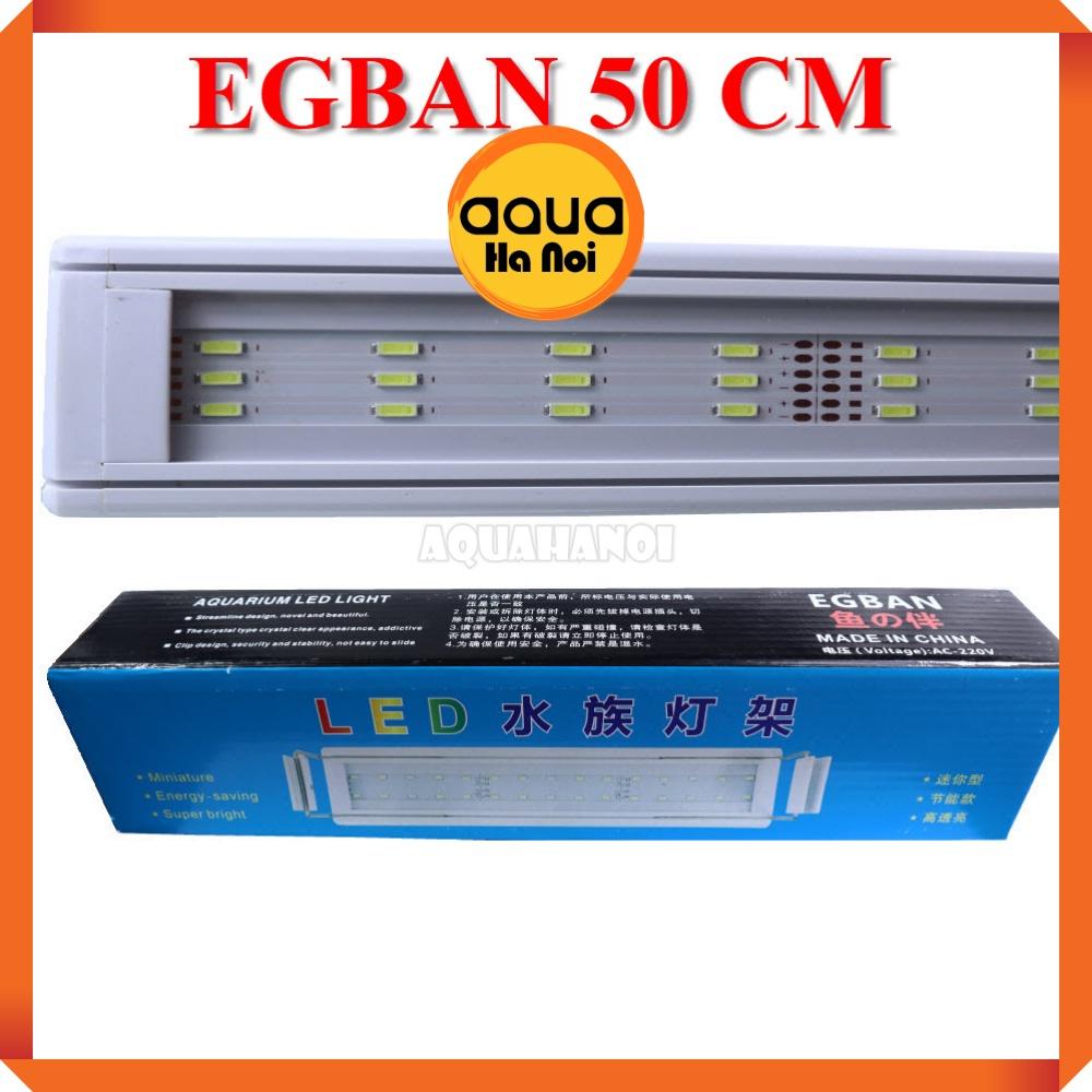 Đèn LED gác thành hồ cá cảnh thủy sinh EGBAN - 3 hàng bóng - siêu sáng trắng - dài 20/30/40/50/60cm