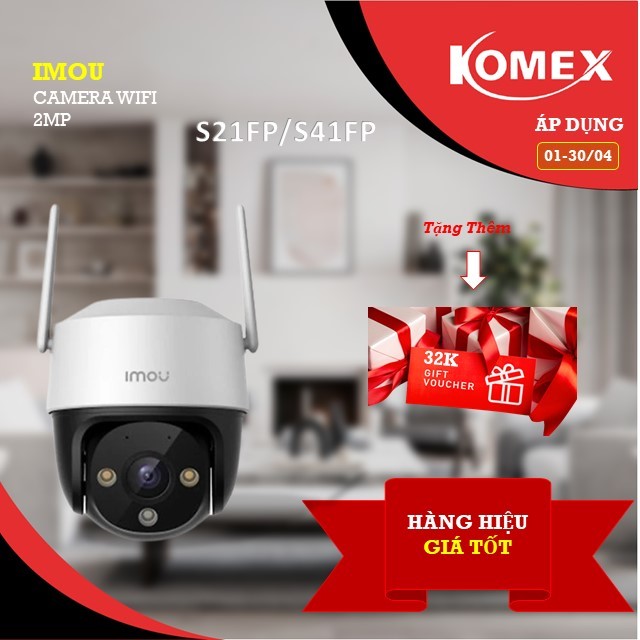 Camera WIFI Ngoài Trời IMOU CRUISER SE IPC - S21FAP/S41FAP - Hàng Chính Hãng