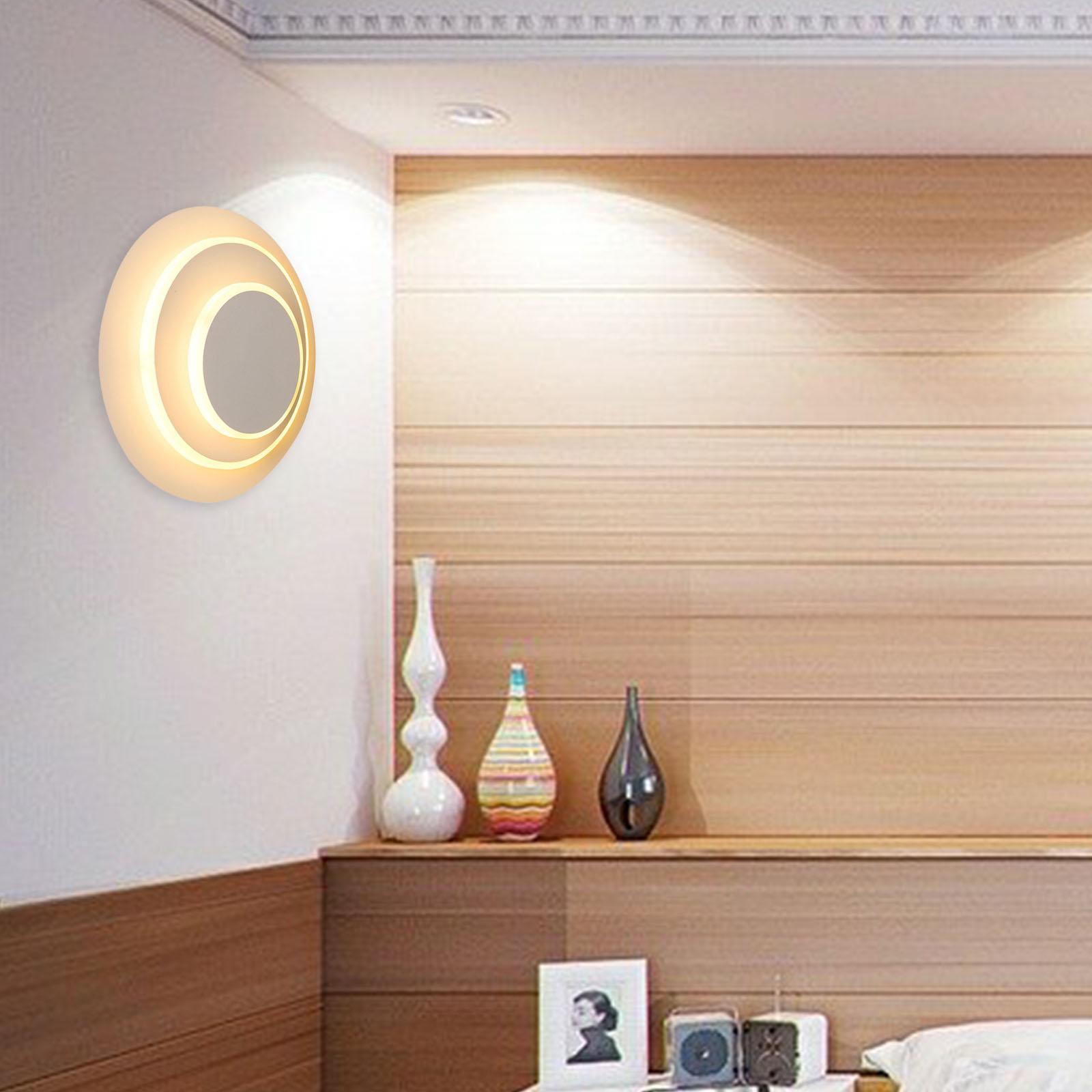 LED Bedside Light Fixture rotating Wall Lamp Living Room 3000k Warm White