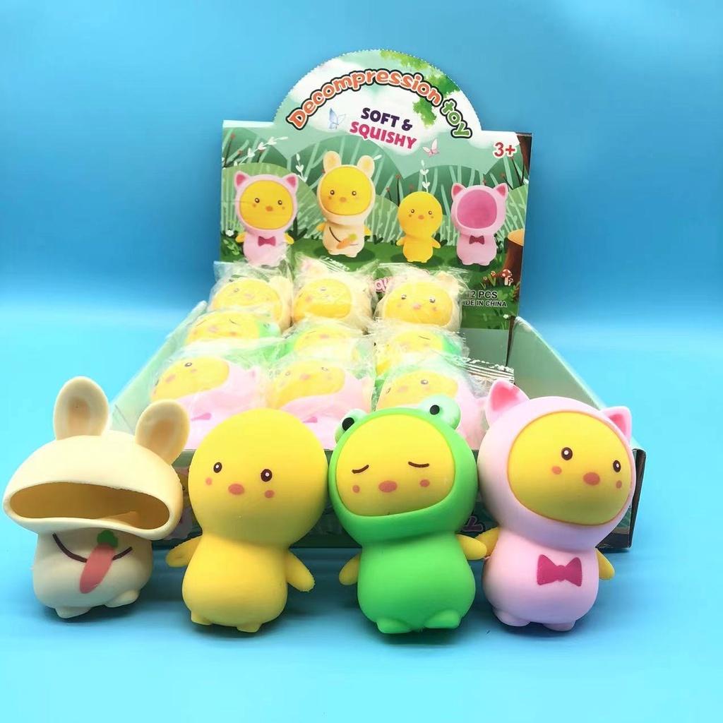 Squishy Mochi hình GÀ CON MỀM mềm dễ thương chân thực giảm stress co dãn đàn hồi ngộ nghĩnh bóp vui