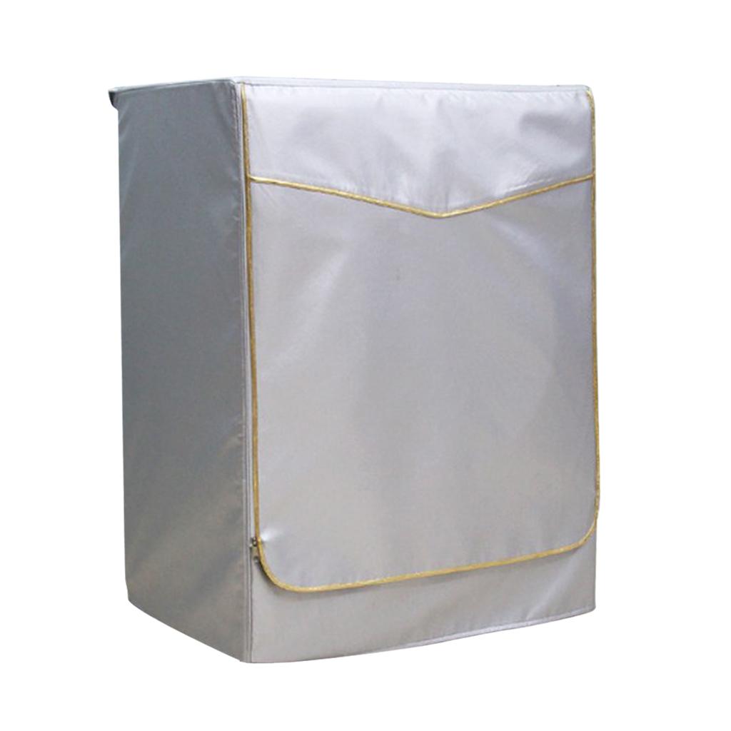 Anti-Dust Waterproof Zipper Top Or Strap On Drum Washing Machine Dryer Cover Protector Water Resistant 60 x 85cm