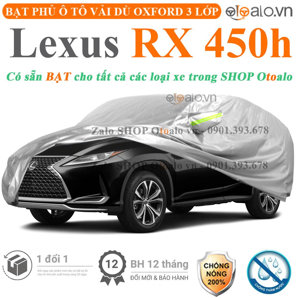 Bạt che phủ xe ô tô Lexus RX 450h vải dù 3 lớp CAO CẤP BPXOT - OTOALO