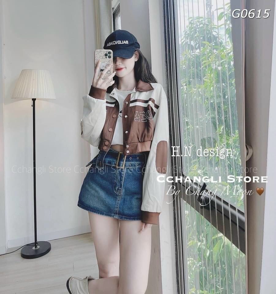 Áo khoác lửng,kiểu bomber ,chất da lộn 2 lớp ,form dưới 65kg.