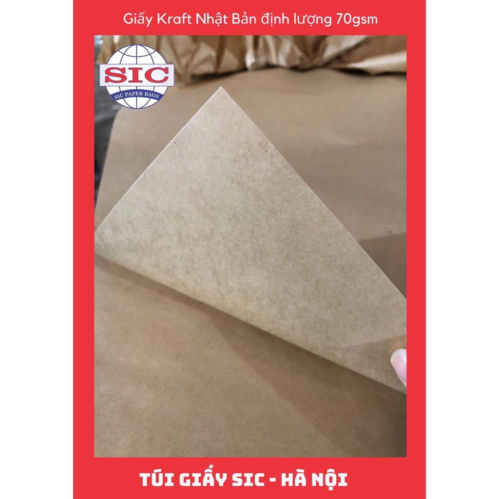 GIẤY KRAFT - GIẤY XI MĂNG NHẬT BẢN DÙNG GÓI HÀNG, QUÀ TẶNG, VẼ RẬP, DÀY DẶN CHẤT LƯỢNG 70gsm KHỔ 72x102cm (ẢNH THẬT)