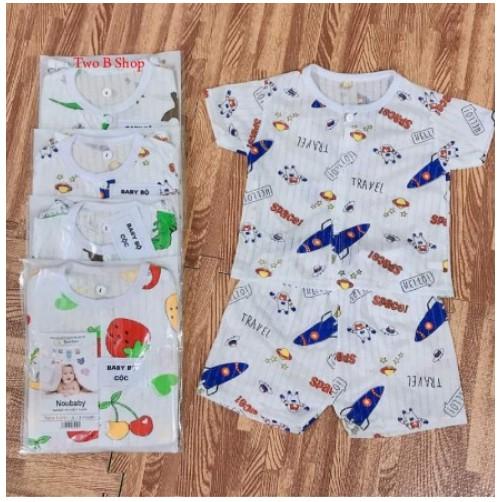 Xả hàng 5 bộ cotton giấy cọc tay cho bé trai bé gái mẫu cực đẹp