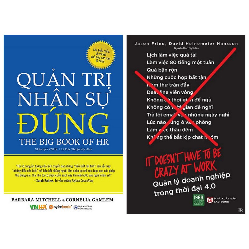 Combo 2 Cuốn: Quản Trị Nhân Sự Đúng + Quản Lý Doanh Nghiệp Trong Thời Đại 4.0