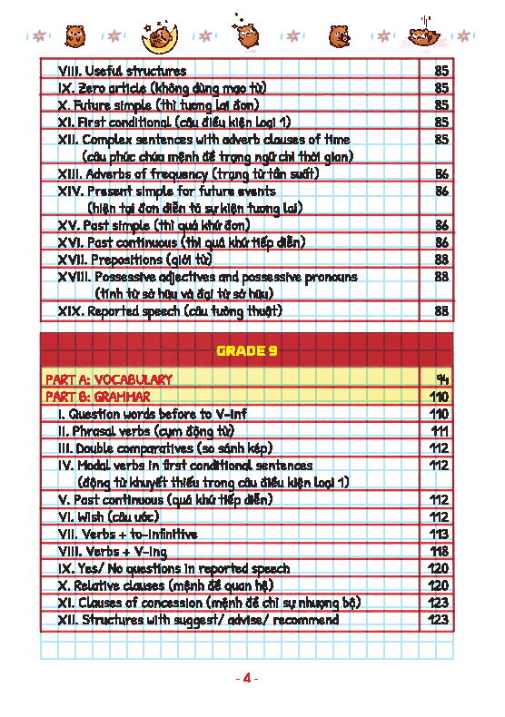TAKE NOTE! Trọng tâm kiến thức tiếng anh trung học cơ sở