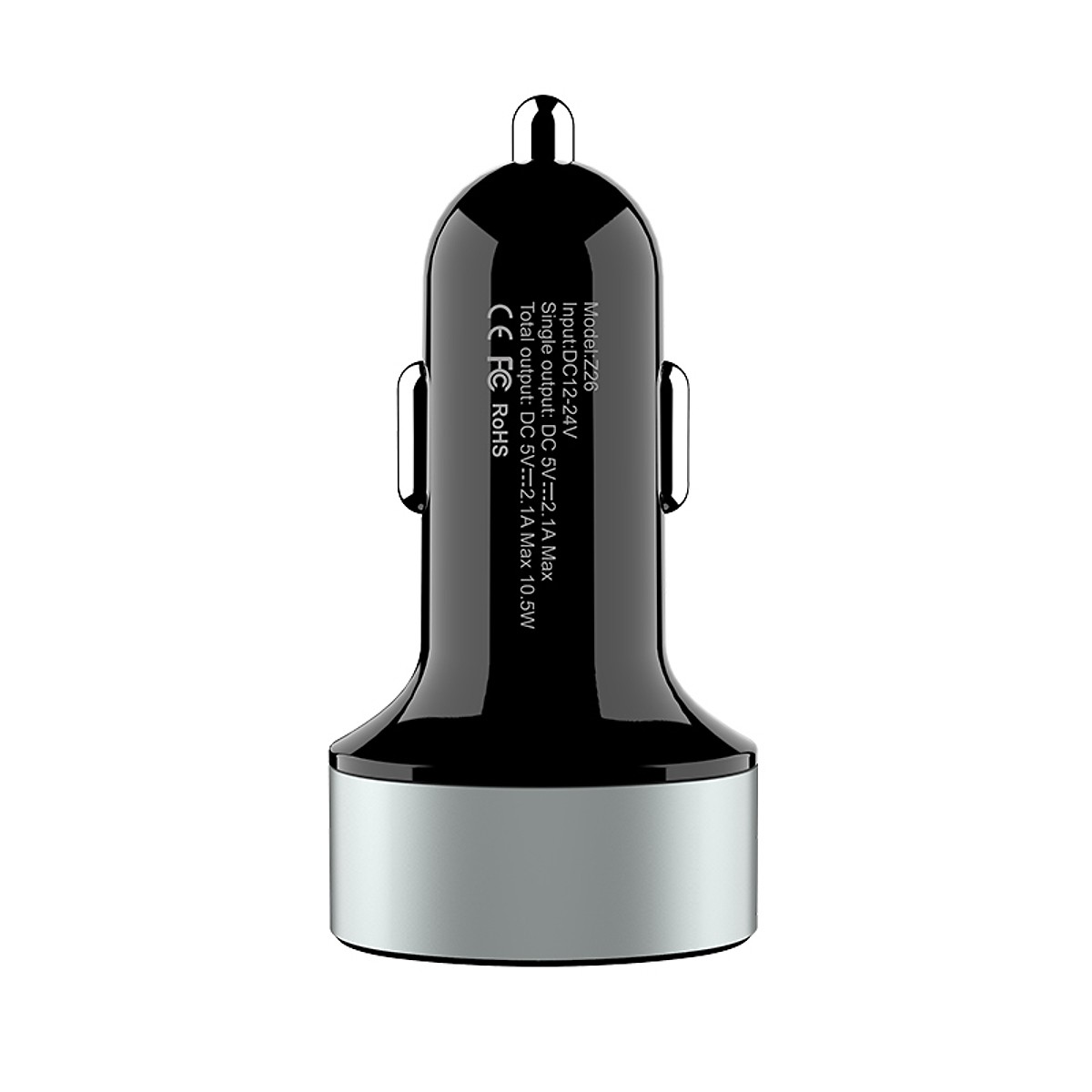 Tẩu Sạc Ô Tô Hoco Z26 2 Cổng USB - Hàng Chính Hãng